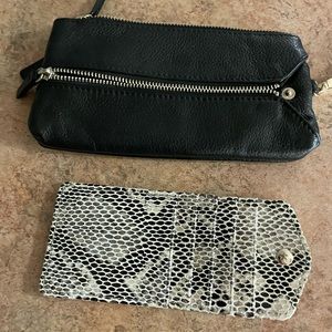 Danier leather wristlet wallet